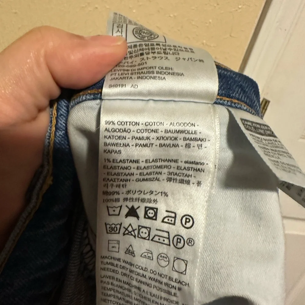 LEVI’S Ribcage‎ Straight Jeans Size 20W Button Fly Plus Size Denim